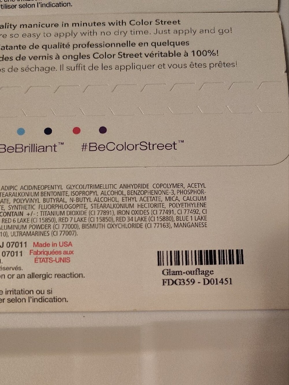Color Street White and Gold Nail Polish Strips Variety Pack - Picture 3 of 3